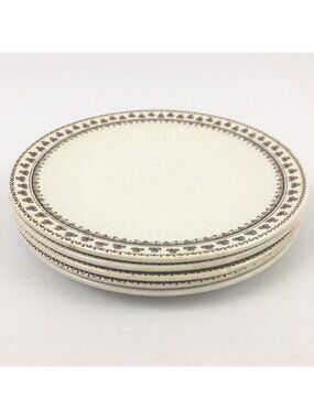 Set Of 5 Adams & Sons Sharon Bread & Butter Plates Vintage Made In England